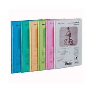 Teczka/album ofertowy A4/20 PP PENTEL CLEAR pomarańczowy 1szt. /DCF242-F/