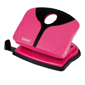 Dziurkacz do 16 kartek metalowy EAGLE TYP6602 COLORTOUCH różowy /110-1688/