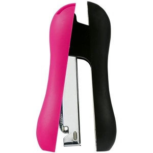 Zszywacz plastikowy do 20 kartek na zszywki 24/6 EAGLE TYST1208 HA! różowy /110-1691/