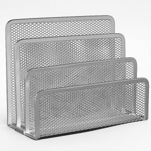 Organizer/półka na listy metalowy siatka TRES srebrny /SPLIST/SR/