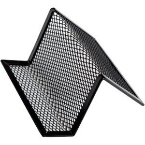 Wizytownik nabiurkowy metalowy siatka TRES czarny /SWIZB/CZ/