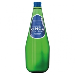 Woda mineralna 700ml gazowana KINGA PIENIŃSKA linia zielona butelka szklana 6szt.