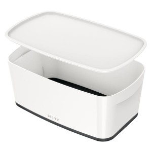 Pojemnik mały LEITZ MYBOX z pokrywką biało-czarny /52291095/