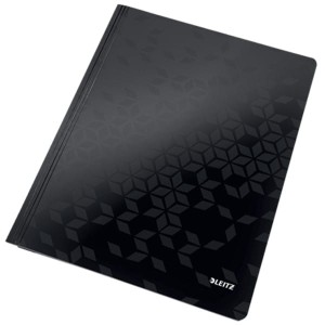 Skoroszyt zwykły kartonowy LEITZ WOW czarny /30010095/