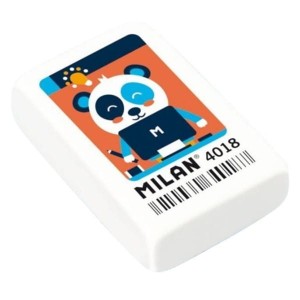 Gumka do mazania MILAN 4018 z kolorowym nadrukiem duża mix wzorów 1szt. /4018/