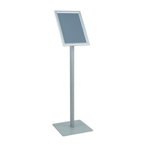 Stojak na ulotki aluminiowy na nóżce A4 /stua4p/