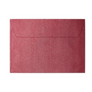 Koperta ozdobna C6 114x162mm 120g/m2 PEARL czerwona 10szt. /280217/