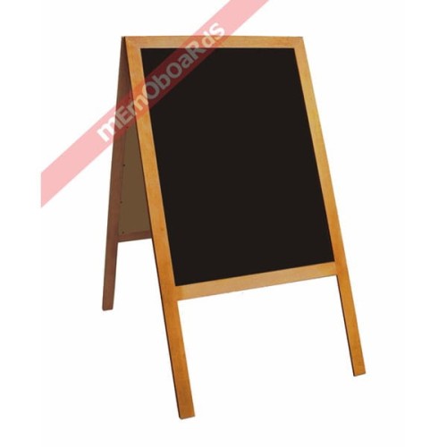 POTYKACZ/STOJAK KREDOWY CZARNY W RAMIE DREWNIANEJ BRĄZOWEJ 120X60 CM DK.jpg