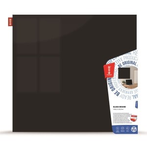 Tablica szklana magnetyczna 40X60 CM MEMOBE czarna /MSZ060040-31/