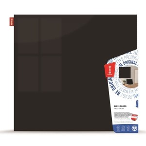 Tablica szklana magnetyczna 100X150 cm MEMOBE czarna /MSZ150100-31.01/  /Towar na zamówienie 21 dni/