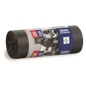 Worki na śmieci FIXI 35l mocne czarne 15 sztuk