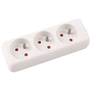 Przedłużacz OFFICE PRODUCTS, 3 gniazda , 3m z uziemieniem biały /13113321-14/