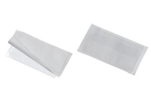 Samoprzylepna kieszonka na wizytówki POCKETFIX PLUS z klapką 57x90mm 10 sztuk /809219/