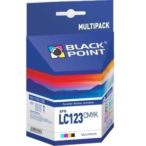 Tusz BROTHER LC123 cmyk MULTIPAK BLACK POINT /BPBLC123CMYK/