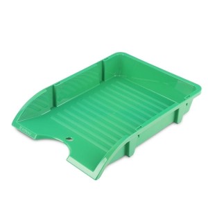 Szuflada na biurko zielona DONAU - wymiary 250x345x45mm  /7455001PL-06/