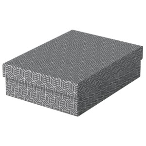 Pudełko ozdobne tektura z recyklingu ESSELTE 265x100x360mm szare 3szt./628285/