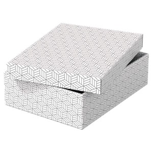 Pudełko ozdobne tektura z recyklingu ESSELTE 265x100x360mm białe 3szt. /628284/