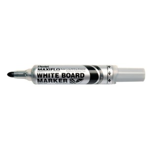 Marker suchościeralny z tłoczkiem okrągły 2,0-2,5mm PENTEL MAXIFLO MWL5M czarny 1szt. /MWL5M-A/