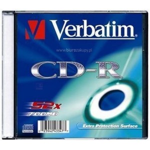 Płyta CD-R 700MB 52x VERBATIM slim