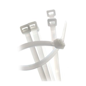 Opaski zaciskowe do kabli/trytytki 430x4,5 białe 100szt.