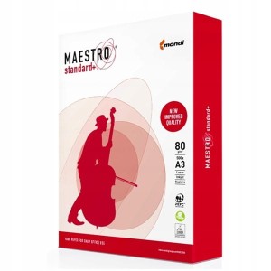 Papier ksero biały A3/80 klasa B CIE161 MAESTRO STANDARD+ 500szt.