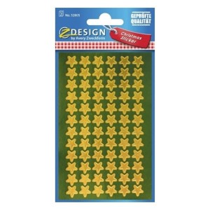 Naklejki Z-DESIGN-złote gwiazdy AVERY ZWECKFORM 144szt. /52805/