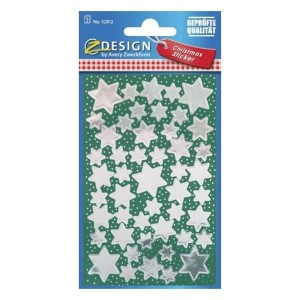 Naklejki Z-DESIGN-srebrne gwiazdy AVERY ZWECKFORM 96szt. /52812/
