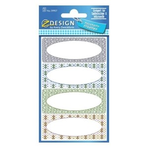 Naklejki Z-DESIGN foliowe na przetwory/do spiżarni ramki retro AVERY ZWECKFORM 8szt. /59957/