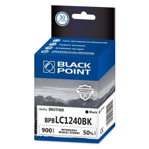 Tusz zamienny do BROTHER LC1240BK marki Black Point, black /BPBLC1240BK/