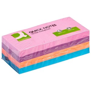 Notes samoprzylepny 38x51mm 3x4x100 kartek Brilliant mix kolorów Q-CONNECT /kf02516/