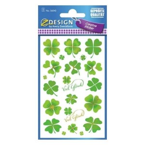 Naklejki Z-DESIGN-na szcęście, tłoczone AVERY ZWECKFORM 21szt. /56043/