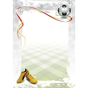 Papier ozdobny BARWNE ARKUSZE na dyplomy Football170g /212417/