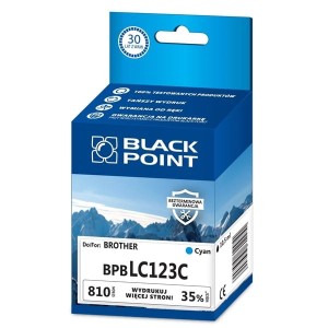 Tusz BROTHER LC123C cyan BLACK POINT /BPBLC123C/