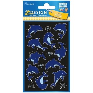 Naklejki Z-DESIGN foliowe NEONOWE delfiny AVERY ZWECKFORM 14szt. /55016/
