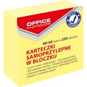 Notes samoprzylepny 50x50mm OFFICE PRODUCTS żółty 250szt.