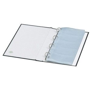 Wizytownik ringowy na 500 wizytówek DONAU z indeksami A-Z granatowy /1331001PL-18/