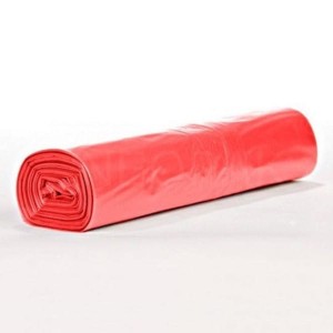 Worki na śmieci 35l LDPE 20µm czerwone 50szt.