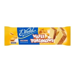 Ciastka wafle torcikowe mini WEDEL orzechowe 160 g