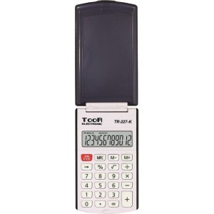 Kalkulator kieszonkowy z klapką 12-pozycyjny TOOR TR-227-b /120-1857/
