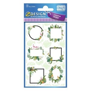 Naklejki Z-DESIGN-etykiety flamingi AVERY ZWECKFORM 12szt. /57044/