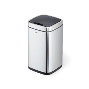 Kosz na śmieci z czujnikiem ruchu 12l DURABLE NO TOUCH srebrny 1szt. /342123/