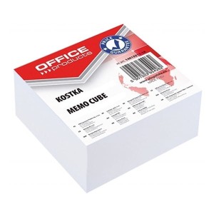 Kostka Office Products klejona, 85x85x40mm, biała  /1405331114/