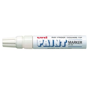 Marker olejowy 4,0–8,5mm ścięta UNI PX-30 biały /UNPX30/6BI/