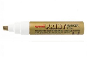 Marker olejowy 4,0–8,5mm ścięta UNI PX-30 złoty /UNPX30/6ZL/