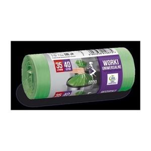 Worki na śmieci 35l ANNA ZARADNA 40szt zielone /ST-AZ-010875/