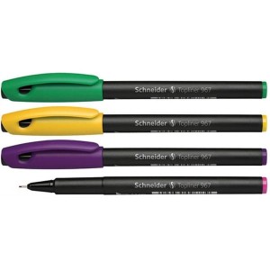 Cienkopis 0,4 mm SCHNEIDER TOPLINER 967 4 kolory /SR196705-99/4B/