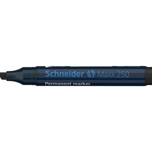 Marker permanentny ścięty 2-7mm SCHNEIDER MAXX 250 czarny /SR125001/