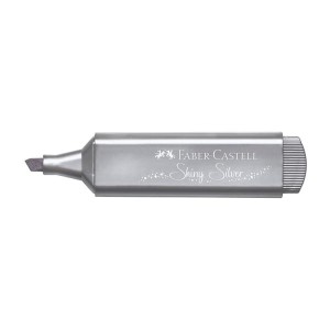 Zakreślacz FABER CASTELL 1546 metaliczny srebrny /154661 FC/