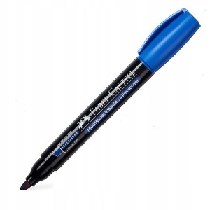 Marker permanentny ścięty 2-5mm FABEL-CASTELL 54 niebieski 1szt. /157951 FC/