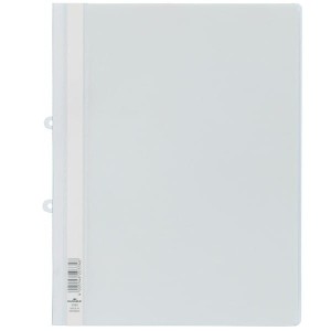 Skoroszyt A4 z możliwością wpięcia do segregatora wykonany z PCV biały /258002/